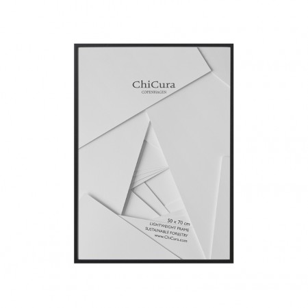ChiCura - Ramme 50x70cm m/Glass, Svart