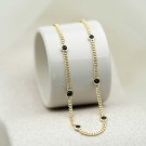 Pan Jewelry - Smykke i forgylt sølv med svart zirkonia thumbnail