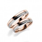 GD Forever - Giftering i hvitt og rosègull, 4mm thumbnail
