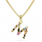 Pan Jewelry - Bokstavsmykke med zirkonia thumbnail