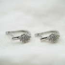 Pan Jewelry - Øreringer i hvitt gull med diamanter 0,33 ct thumbnail