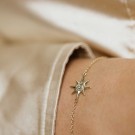 Pan Jewelry - Armbånd i forgylt sølv med stjerne thumbnail