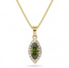 Gulldia - Rose Smykke i sølv med olivenfarget zirkonia thumbnail