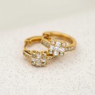 Pan Jewelry - Øredobber i forgylt sølv med zirkonia thumbnail