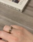 Strømmen Trend - Ring i hvitt og gult gull m/dia 0,06ct thumbnail