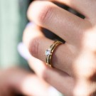 Pan Jewelry - Ring i gull med zirkonia thumbnail