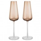 Blomus - BELO Champagneglass 2 pk, Coffee thumbnail