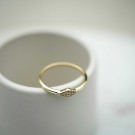 Pan Jewelry - Ring i forgylt sølv med zirkonia thumbnail