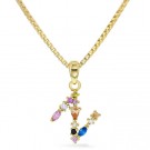 Pan Jewelry - Bokstavsmykke med zirkonia thumbnail