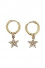 Dark Department - Star Hoop Crystal Gold thumbnail