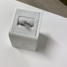 EC - Enstens diamantring i hvitt gull, 0,10ct thumbnail