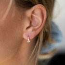 Pan Jewelry - Øreringer i forgylt sølv med zirkonia thumbnail