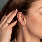 Pan Jewelry - Øredobber i gull med zirkonia thumbnail