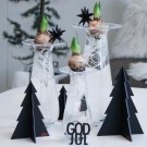 Felius Design - Juletrær 3 stk, Svart thumbnail