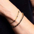 Pan Jewelry - Armbånd i sølv med sort zirkonia thumbnail