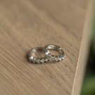Gulldia - Øreringer i sølv med hvite zirkonia thumbnail