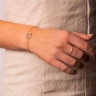 Pan Jewelry - Armbånd i forgylt sølv med verdenskart thumbnail