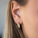 Pan Jewelry - Øredobber i forgylt sølv med zirkonia thumbnail