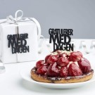 Felius Design - Dekorativt skilt - Gratulerer med dagen, svart - 1 stk. thumbnail