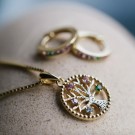 Pan Jewelry - Livets Tre Smykke i sølv med zirkonia thumbnail