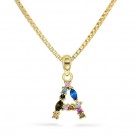 Pan Jewelry - Bokstavsmykke med zirkonia thumbnail