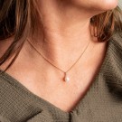 Pan Jewelry - Smykke i gull med ferskvannsperle og dia. 0,005ct thumbnail