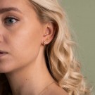 Gulldia - Spring Øreringer i sølv med zirkonia thumbnail