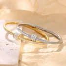 Goldstory - TWIST BLING Armring i forgylt stål thumbnail