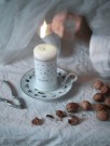 Wik & Walsøe - Julemorgen Kubbelys, 7x14cm thumbnail