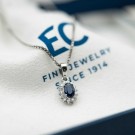 EC - WG Smykke Rosett Safir 0,14ct WSI thumbnail