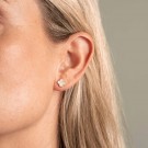 Pan Jewelry - Kløver Øredobber i sølv med perlemor thumbnail