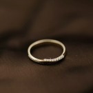 Pan Jewelry - Ring i gull med zirkonia thumbnail