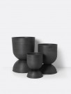 Ferm Living - Hourglass Pot Black, Medium thumbnail