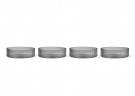 Ferm Living - Ripple Skåler 4pk, Smoked Grey thumbnail