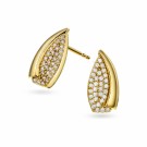 Pan Jewelry - Øredobber i forgylt sølv med zirkonia thumbnail