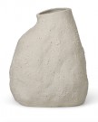 Ferm Living - Vulca Vase Medium, Off-White Stone thumbnail