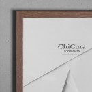 ChiCura - Ramme 40x50cm m/Glass, Mørk eik thumbnail