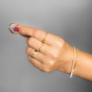 Pan Jewelry - Armbånd i forgylt sølv med zirkonia thumbnail