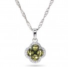 Gulldia - Ivy Smykke i sølv med grønn zirkonia thumbnail