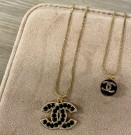 Amundsen Jewellery - Chanel Mini, Svart/gull thumbnail