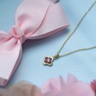 Prins & Prinsesse - Smykke i sølv med rosa zirkonia thumbnail