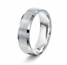 Arne Nordlie - Ring i sølv med børstet overflate thumbnail