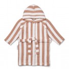 Liewood - Gray Badekåpe med hette, Stripes White/Tuscany Rose thumbnail