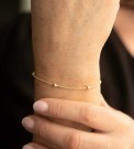 Pan Jewelry - Armbånd i forgylt sølv med kuler thumbnail