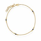 Pan Jewelry - Armbånd i gull med kuler, 20cm thumbnail