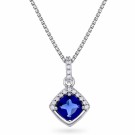 Pan Jewelry - Smykke i sølv med blå zirkonia thumbnail