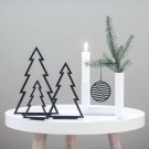 Felius Design - Juletrær på fot 3 stk, Svart thumbnail