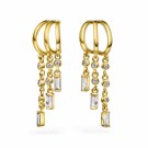 Pan Jewelry - Rio Radiance Øredobber i forgylt sølv med hvit zirkonia thumbnail
