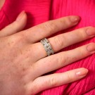 Pan Jewelry - London Luxe Ring i sølv med hvite zirkonia thumbnail