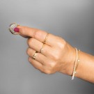 Pan Jewelry - Ringer i forgylt sølv med zirkonia thumbnail